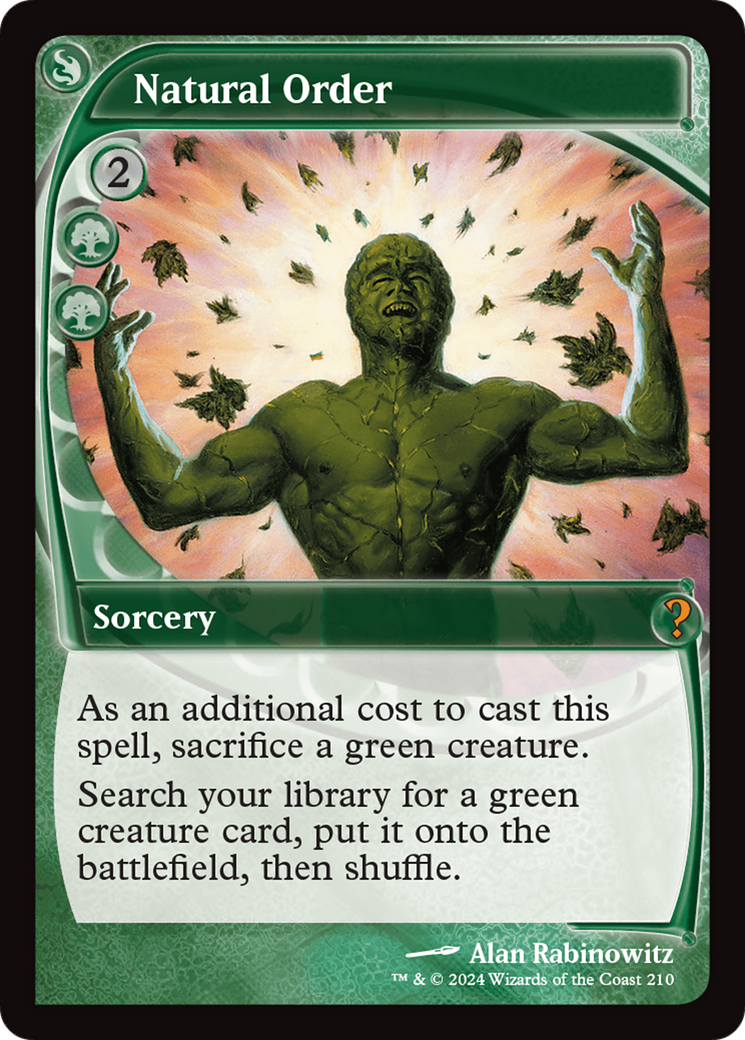 Natural Order (MB2-210) - Mystery Booster 2 - Premium MTG Single from Wizards of the Coast - Just $9.29! Shop now at Game Crave Tournament Store
