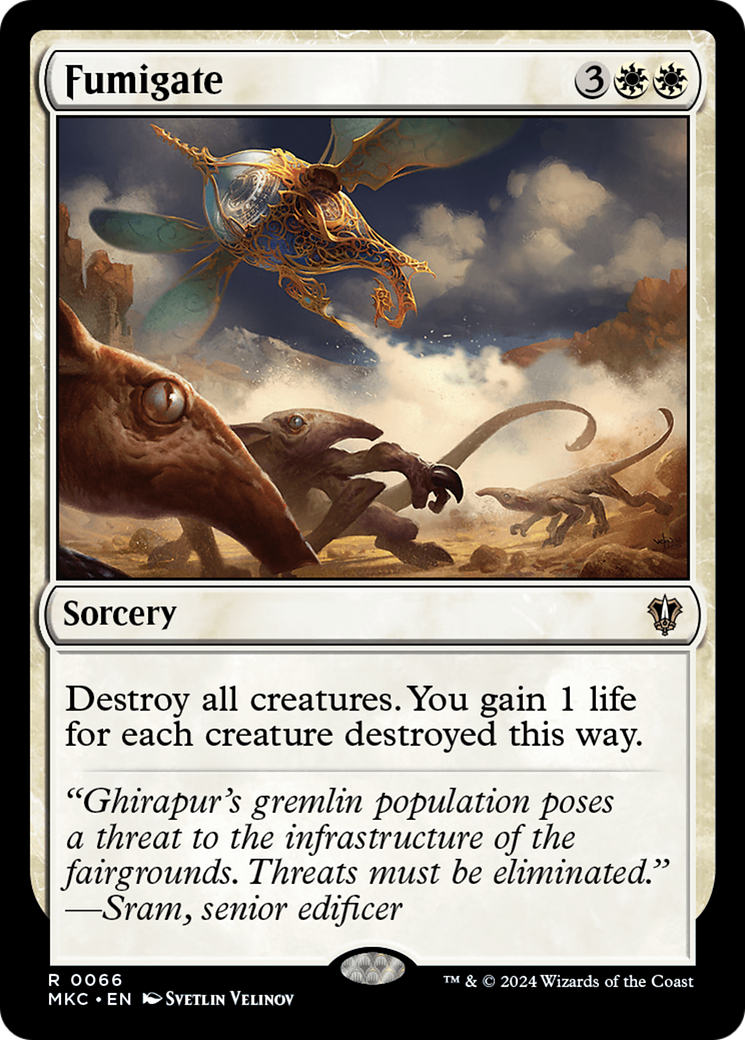 Fumigate (MKC-066) - Murders at Karlov Manor Commander - Premium MTG Single from Wizards of the Coast - Just $0.25! Shop now at Game Crave Tournament Store