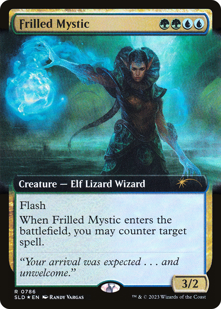Frilled Mystic (SLD-786) - Secret Lair Drop: (Extended Art) Foil - Premium MTG Single from Wizards of the Coast - Just $0.26! Shop now at Game Crave Tournament Store