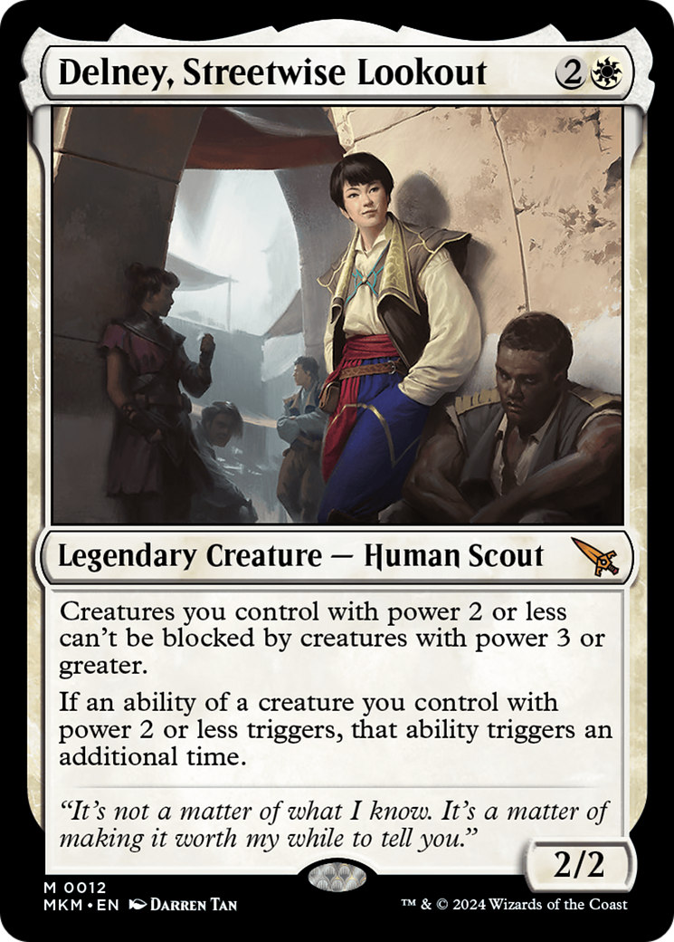 Delney, Streetwise Lookout (MKM-012) - Murders at Karlov Manor Foil - Premium MTG Single from Wizards of the Coast - Just $24.02! Shop now at Game Crave Tournament Store