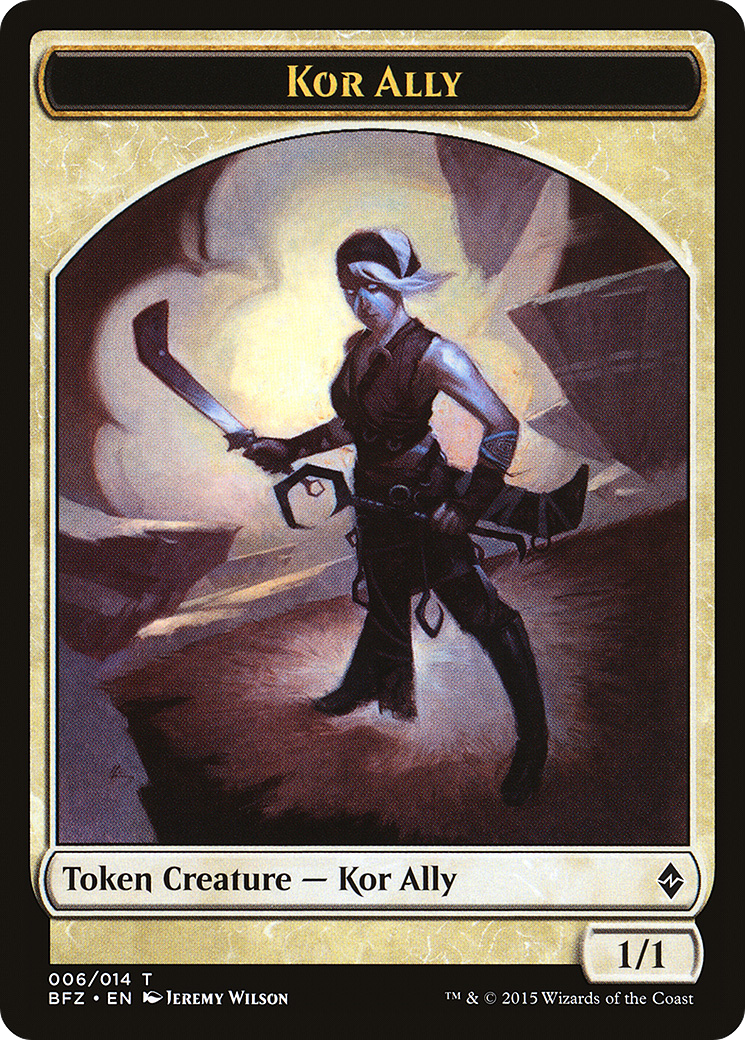 Kor Ally (TBFZ-006) - Battle for Zendikar Tokens