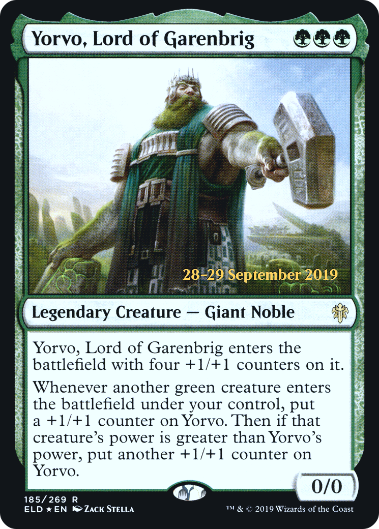 Yorvo, Lord of Garenbrig (PELD-185S) - Throne of Eldraine Promos Foil