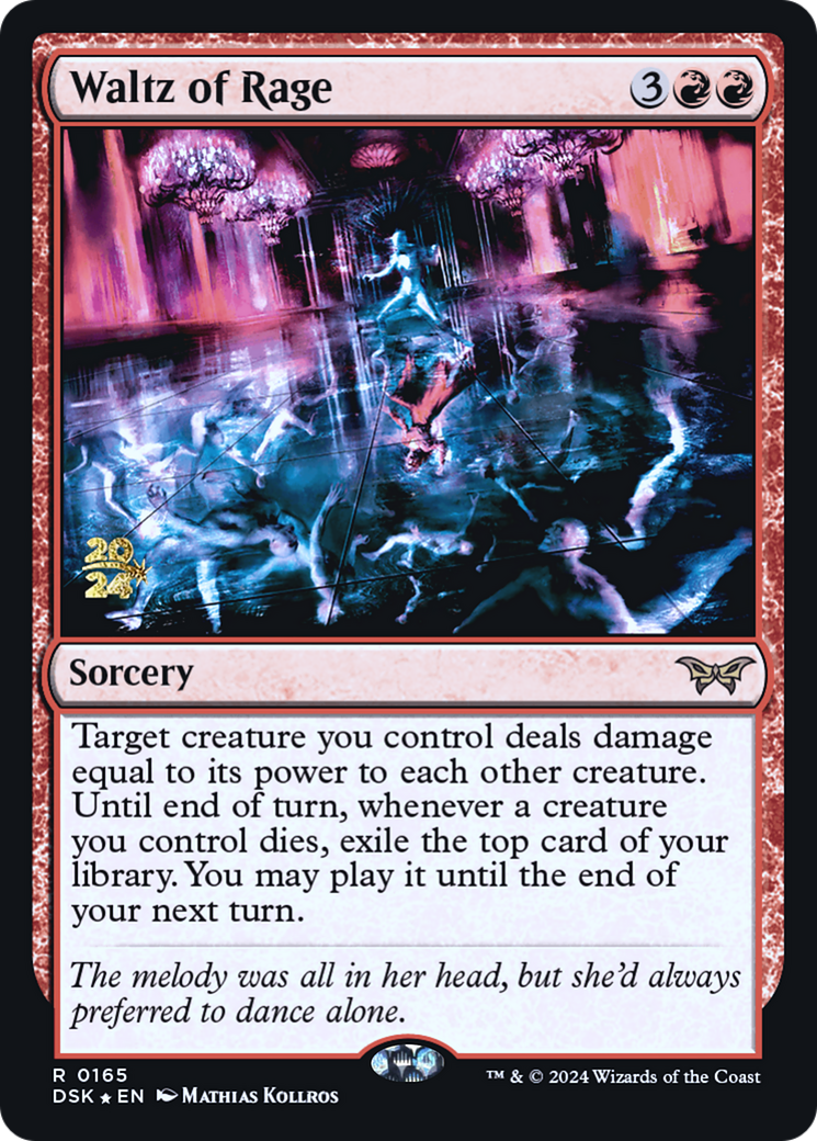 Waltz of Rage (PDSK-165S) - Duskmourn: House of Horror Promos Foil - Premium MTG Single from Wizards of the Coast - Just $0.43! Shop now at Game Crave Tournament Store