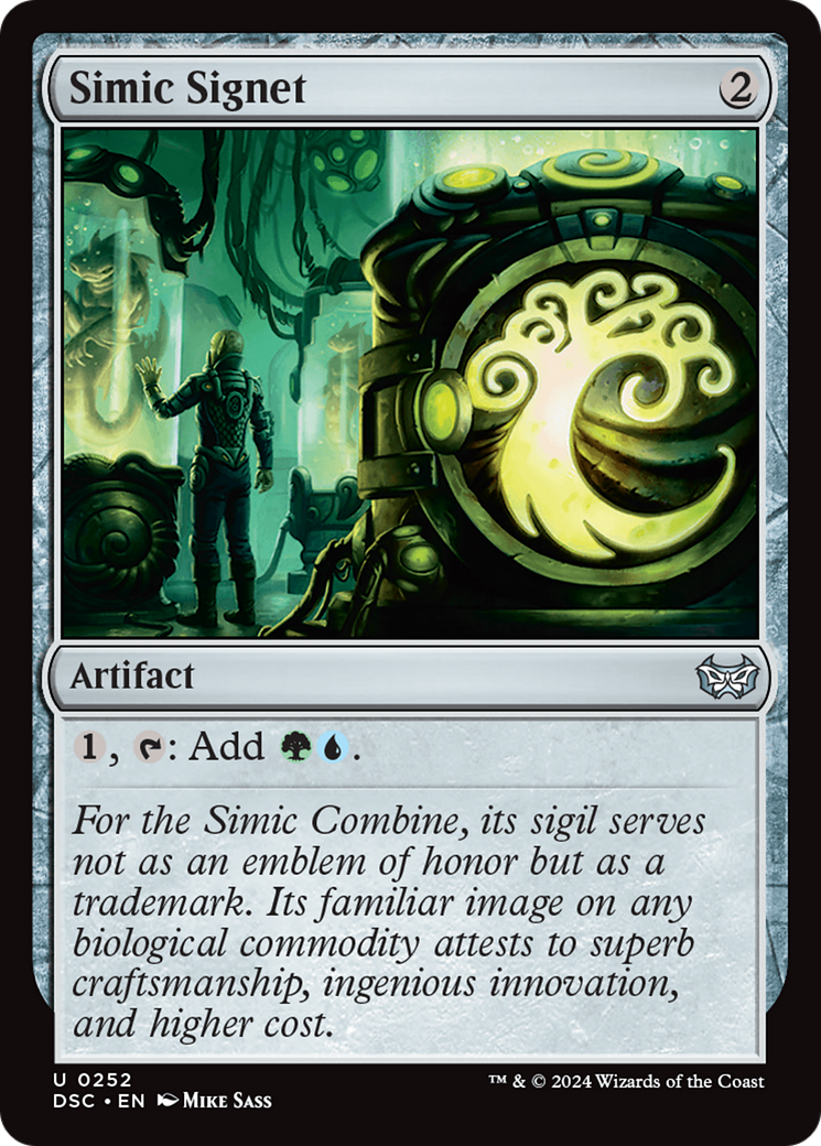 Simic Signet (DSC-252) - Duskmourn: House of Horror Commander - Premium MTG Single from Wizards of the Coast - Just $0.25! Shop now at Game Crave Tournament Store