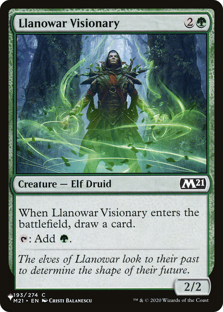 Llanowar Visionary (LIST-193/274) - The List