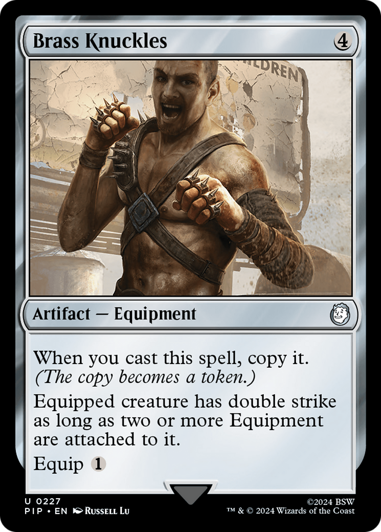 Brass Knuckles (PIP-227) - Fallout - Premium MTG Single from Wizards of the Coast - Just $0.25! Shop now at Game Crave Tournament Store