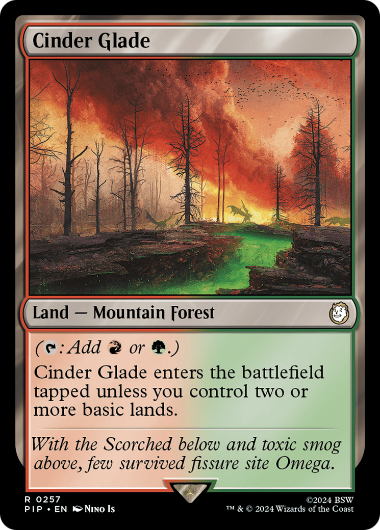 Cinder Glade (PIP-257) - Fallout Foil - Premium MTG Single from Wizards of the Coast - Just $1.62! Shop now at Game Crave Tournament Store
