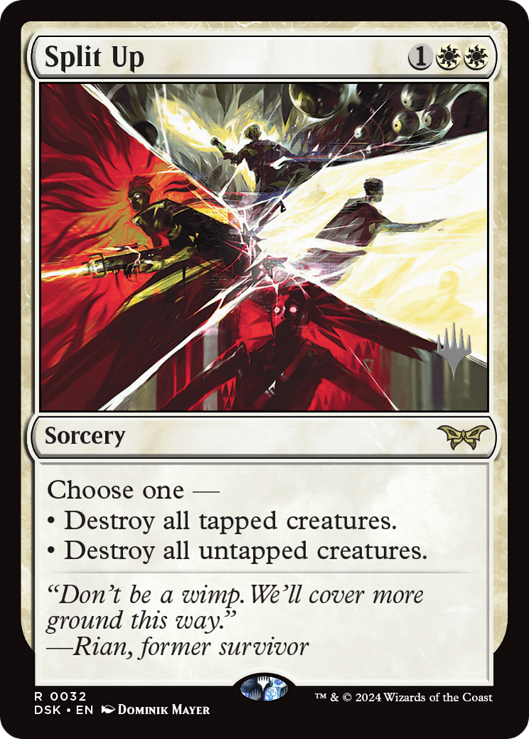 Split Up (PDSK-32P) - Duskmourn: House of Horror Promos - Premium MTG Single from Wizards of the Coast - Just $2.64! Shop now at Game Crave Tournament Store