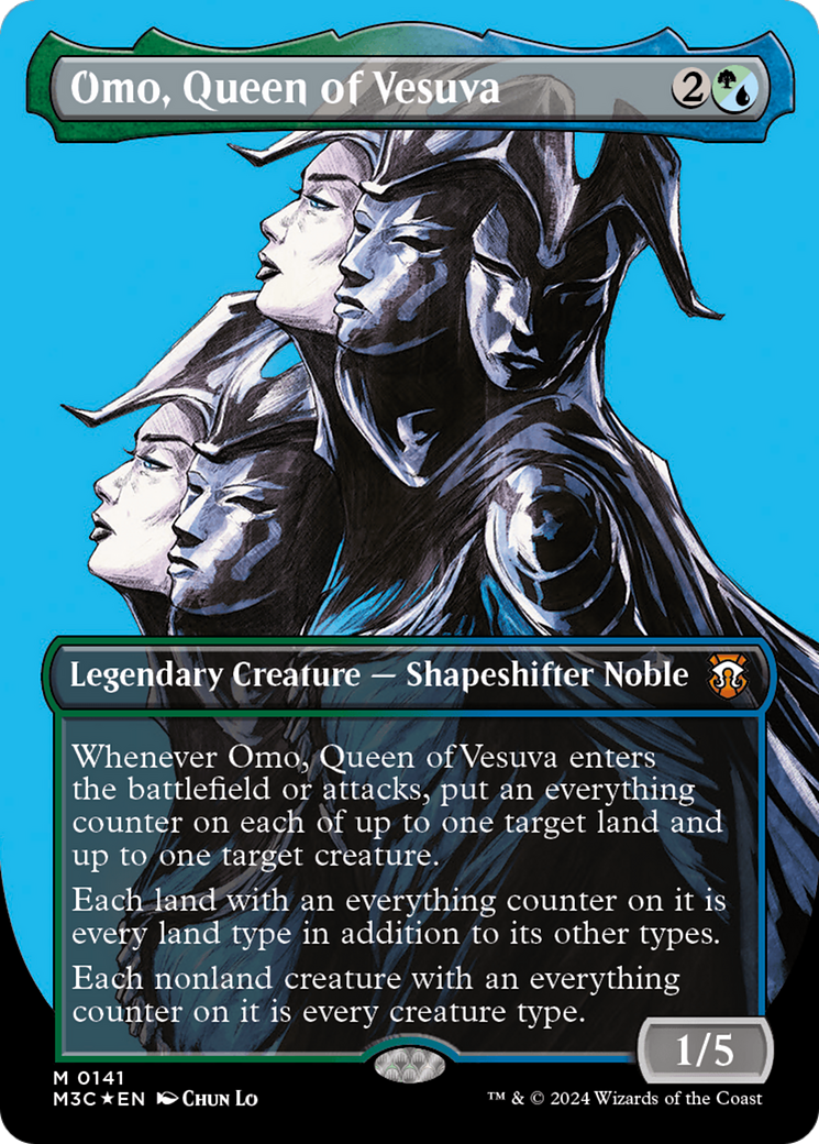 Omo, Queen of Vesuva (M3C-141) - Modern Horizons 3 Commander: (Showcase) (Borderless) Foil - Premium MTG Single from Wizards of the Coast - Just $5.59! Shop now at Game Crave Tournament Store
