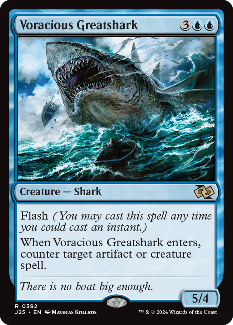 Voracious Greatshark (J25-382) - Foundations Jumpstart - Premium MTG Single from Wizards of the Coast - Just $0.25! Shop now at Game Crave Tournament Store