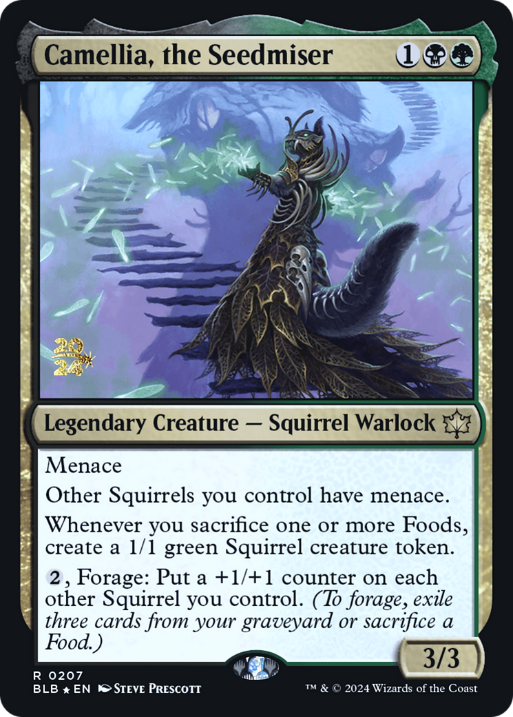 Camellia, the Seedmiser (PBLB-207S) - Bloomburrow Promos Foil - Premium MTG Single from Wizards of the Coast - Just $1.88! Shop now at Game Crave Tournament Store