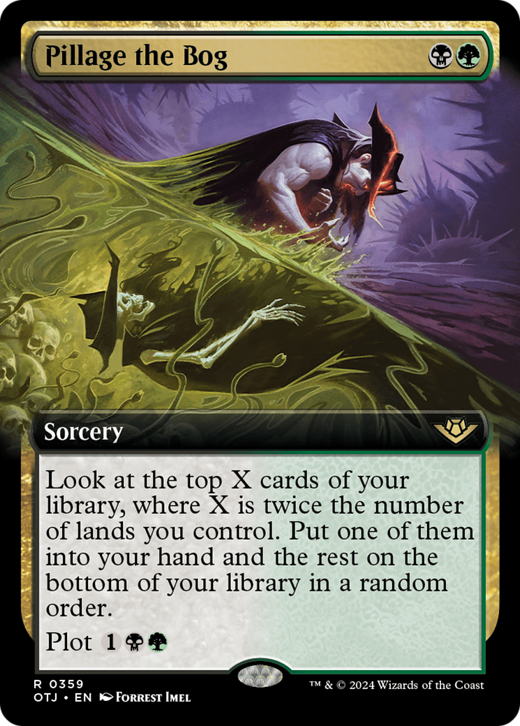 Pillage the Bog (OTJ-359) - Outlaws of Thunder Junction: (Extended Art) Foil - Premium MTG Single from Wizards of the Coast - Just $0.91! Shop now at Game Crave Tournament Store