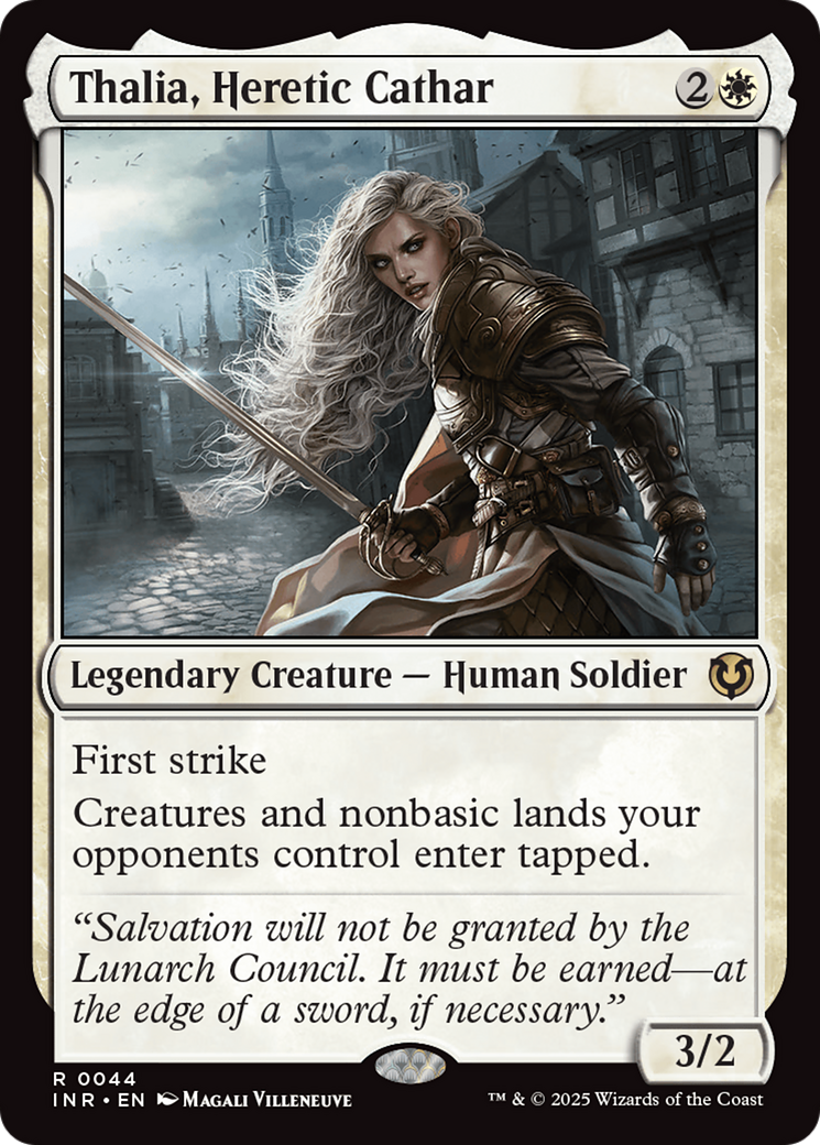Thalia, Heretic Cathar (-044) - Innistrad Remastered Foil - Premium MTG Single from Wizards of the Coast - Just $0.93! Shop now at Game Crave Tournament Store