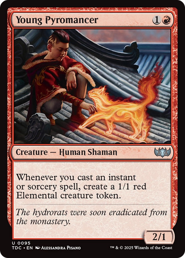 Young Pyromancer (TDC-095) - Tarkir: Dragonstorm Commander - Premium MTG Single from Wizards of the Coast - Just $0.08! Shop now at Game Crave Tournament Store