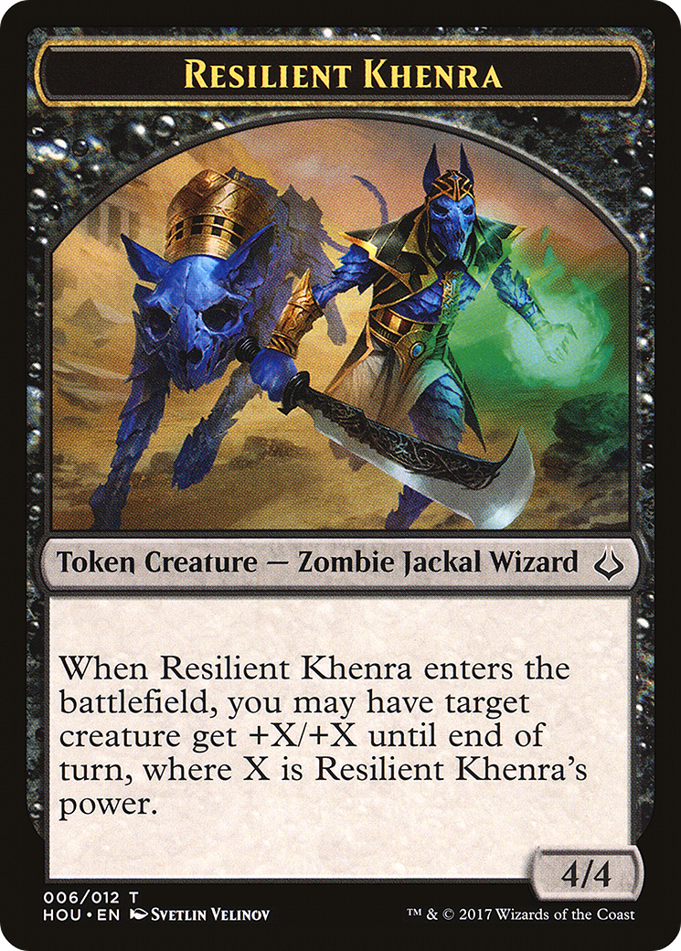 Resilient Khenra (THOU-006) - Hour of Devastation Tokens