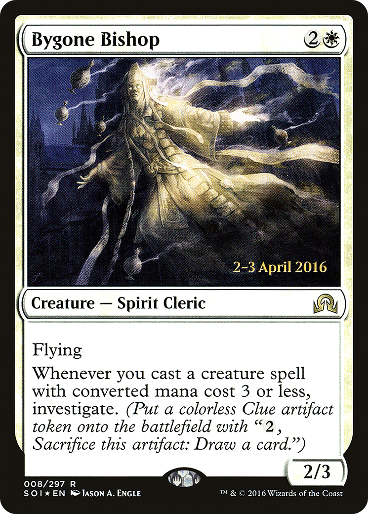 Bygone Bishop (PSOI-08S) - Shadows over Innistrad Promos Foil