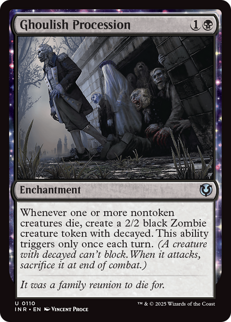 Ghoulish Procession (-110) - Innistrad Remastered Foil - Premium MTG Single from Wizards of the Coast - Just $0.26! Shop now at Game Crave Tournament Store