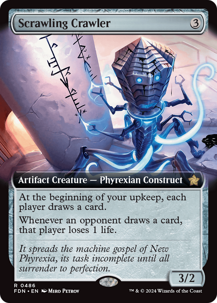 Scrawling Crawler (FDN-486) - Foundations: (Extended Art) Foil - Premium MTG Single from Wizards of the Coast - Just $4.79! Shop now at Game Crave Tournament Store