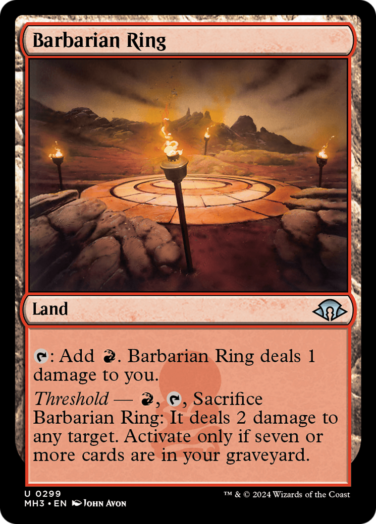 Barbarian Ring (MH3-299) - Modern Horizons 3 Foil - Premium MTG Single from Wizards of the Coast - Just $0.25! Shop now at Game Crave Tournament Store