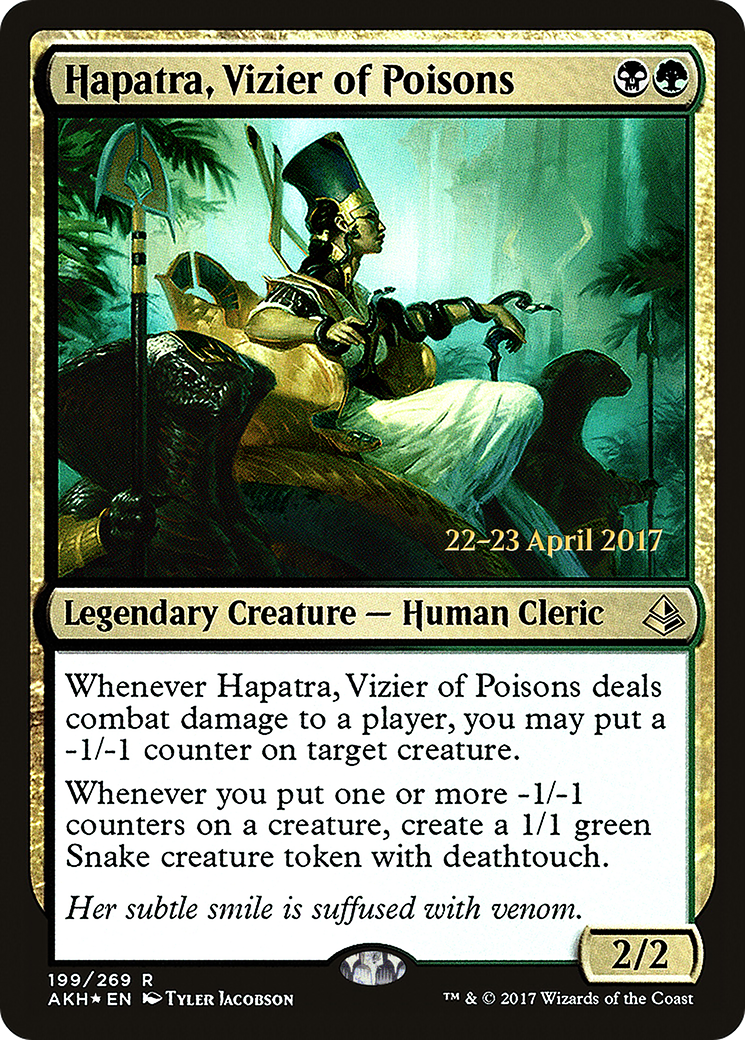 Hapatra, Vizier of Poisons (PAKH-199S) - Amonkhet Promos Foil