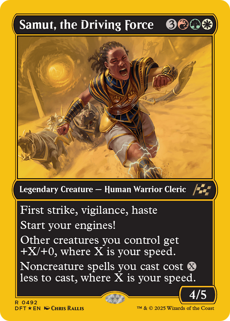 Samut, the Driving Force (First-Place Foil) (DFT-492) - Aetherdrift Foil - Premium MTG Single from Wizards of the Coast - Just $0.55! Shop now at Game Crave Tournament Store