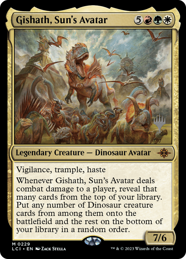 Gishath, Sun's Avatar (PLCI-229P) - The Lost Caverns of Ixalan Promos Foil - Premium MTG Single from Wizards of the Coast - Just $7.38! Shop now at Game Crave Tournament Store