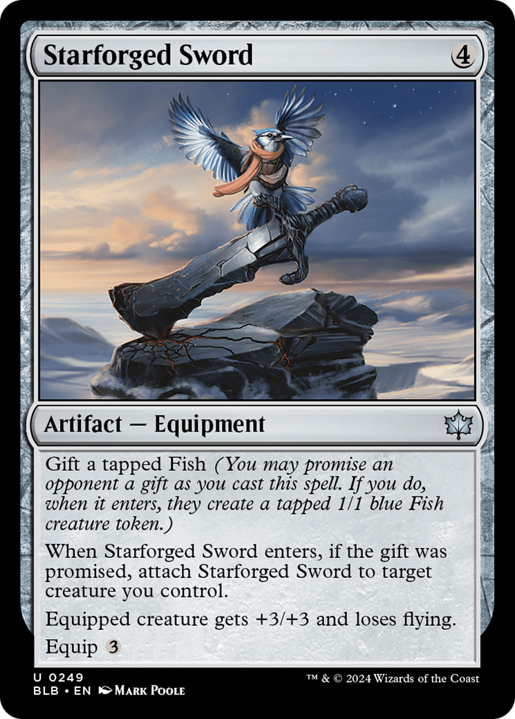 Starforged Sword (BLB-249) - Bloomburrow Foil - Premium MTG Single from Wizards of the Coast - Just $0.25! Shop now at Game Crave Tournament Store