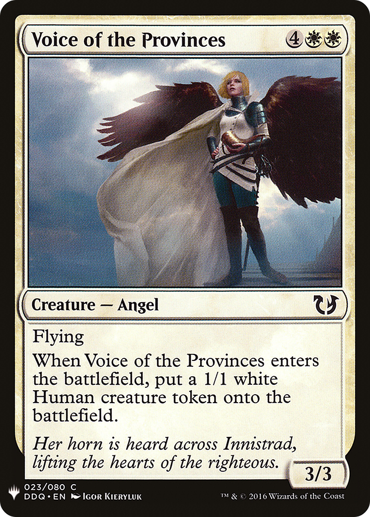 Voice of the Provinces (MB1-267) - Mystery Booster