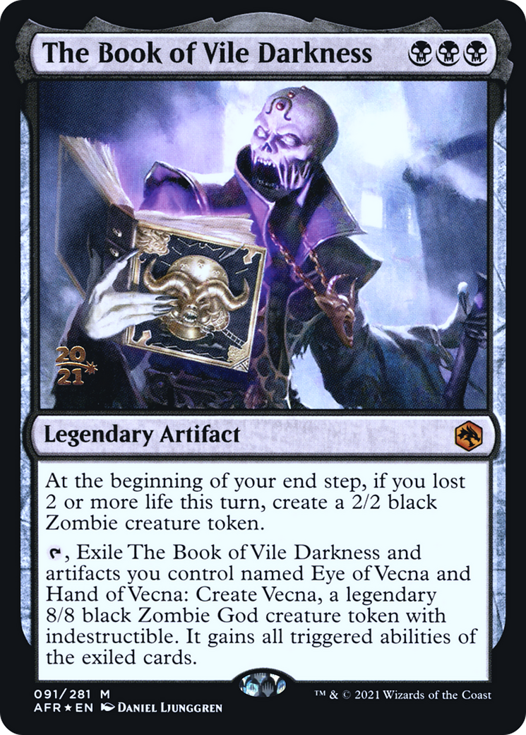 The Book of Vile Darkness (PAFR-91S) - Adventures in the Forgotten Realms Promos Foil
