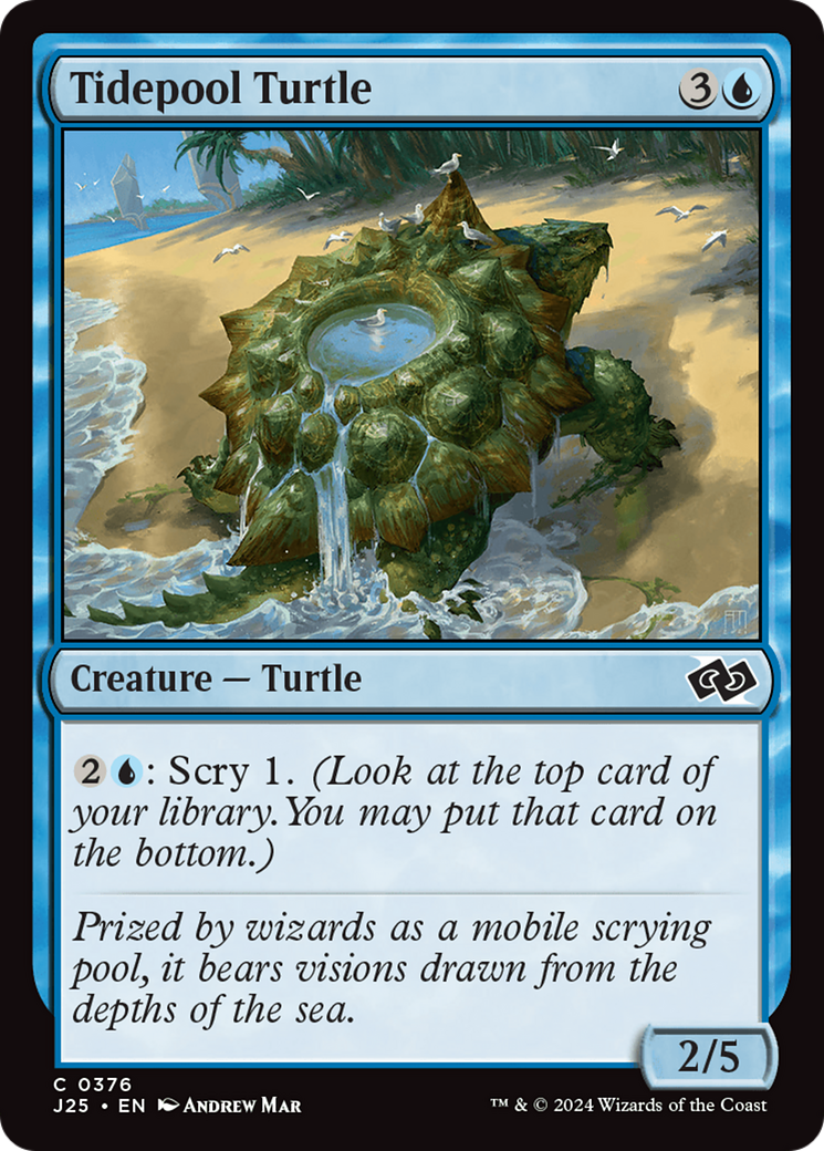 Tidepool Turtle (J25-376) - Foundations Jumpstart - Premium MTG Single from Wizards of the Coast - Just $0.25! Shop now at Game Crave Tournament Store
