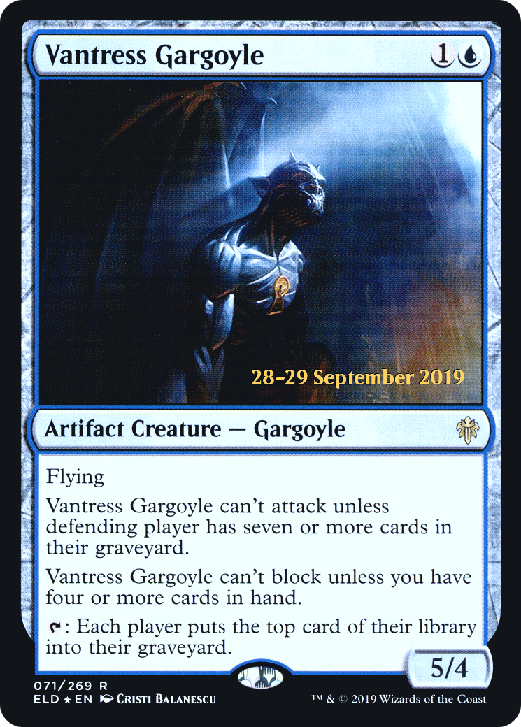 Vantress Gargoyle (PELD-71S) - Throne of Eldraine Promos Foil