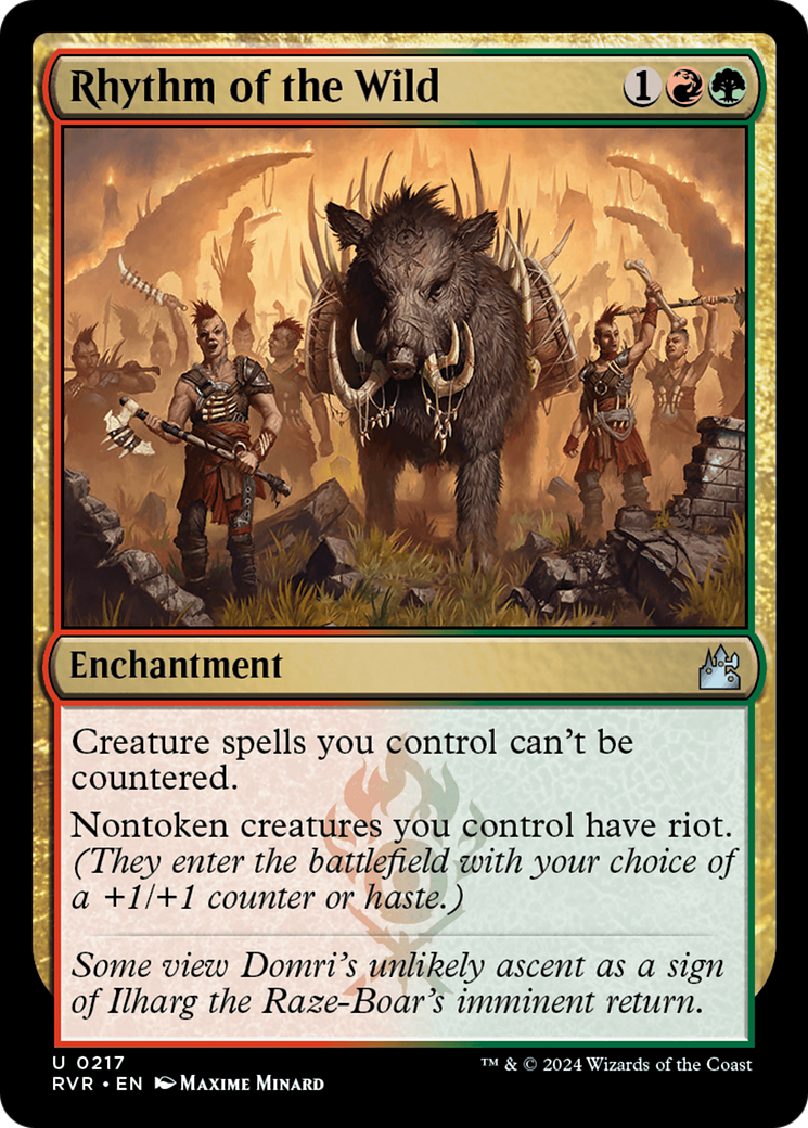 Rhythm of the Wild (RVR-217) - Ravnica Remastered Foil - Premium MTG Single from Wizards of the Coast - Just $2.99! Shop now at Game Crave Tournament Store