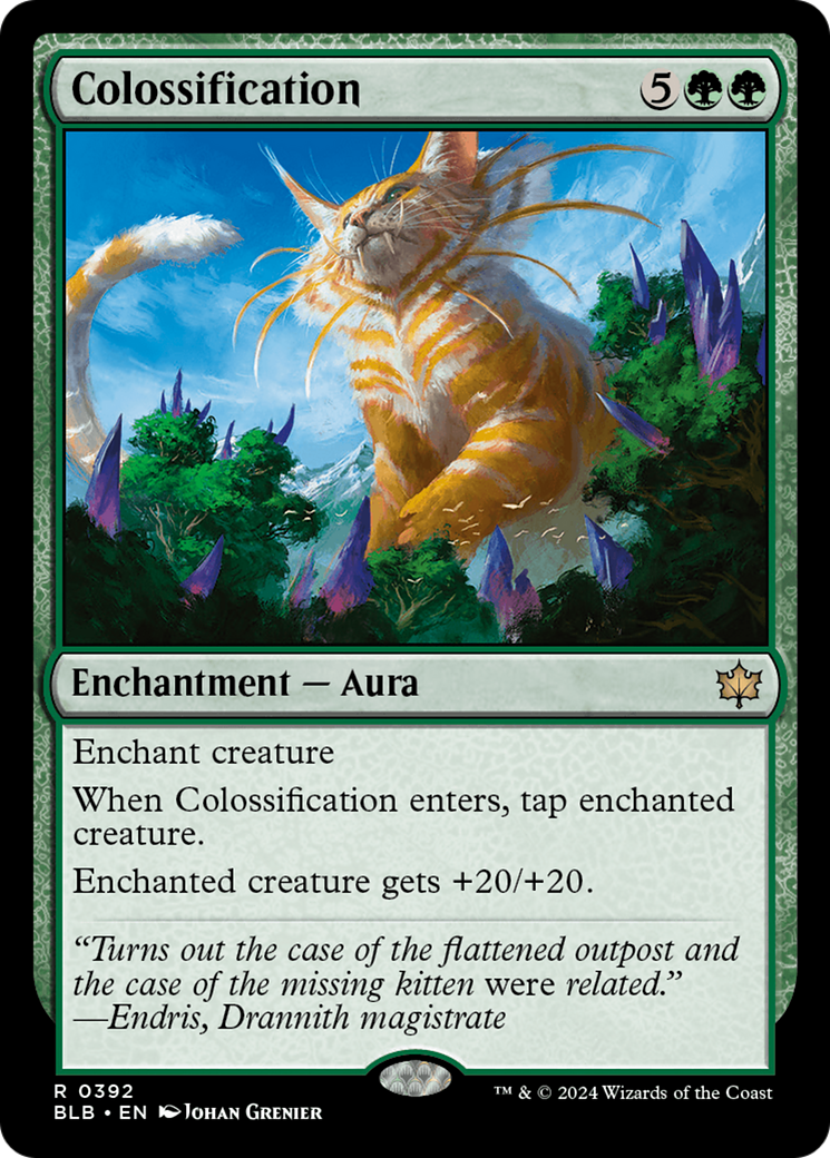 Colossification (BLB-392) - Bloomburrow - Premium MTG Single from Wizards of the Coast - Just $0.26! Shop now at Game Crave Tournament Store