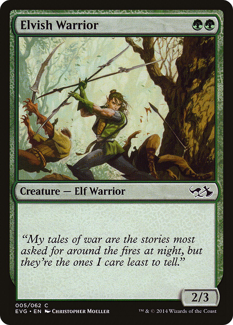 Elvish Warrior (EVG-005) - Duel Decks Anthology: Elves vs. Goblins
