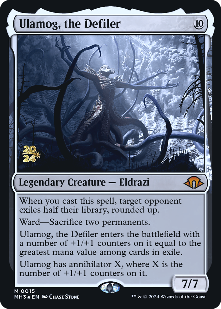 Ulamog, the Defiler (PMH3-15S) - Modern Horizons 3 Promos Foil - Premium MTG Single from Wizards of the Coast - Just $25.66! Shop now at Game Crave Tournament Store