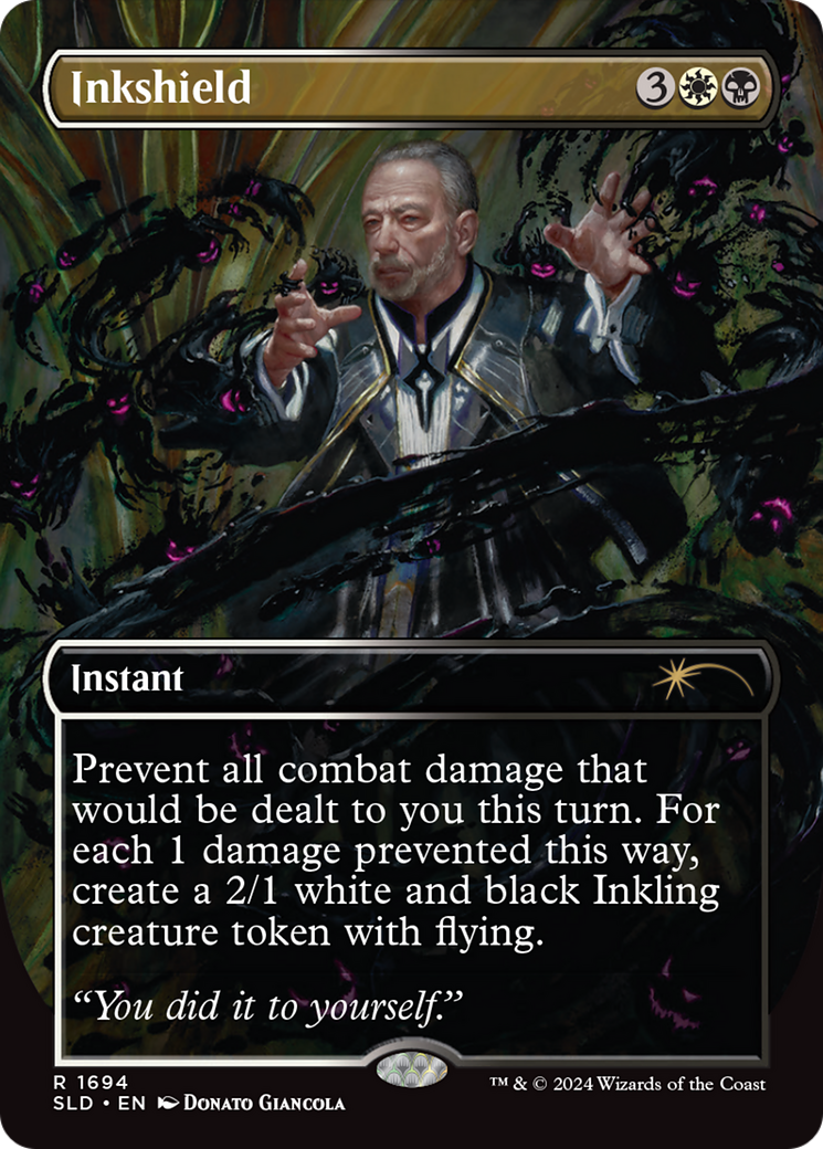 Inkshield (SLD-1694) - Secret Lair Drop (Borderless) - Premium MTG Single from Wizards of the Coast - Just $9.73! Shop now at Game Crave Tournament Store