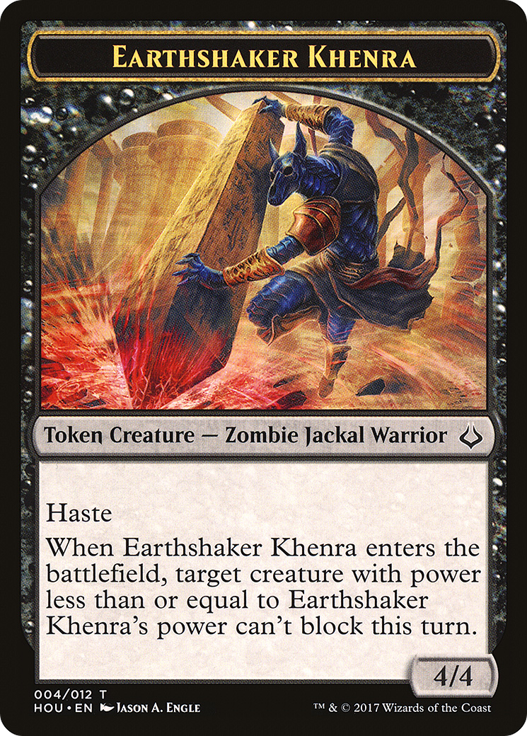 Earthshaker Khenra (THOU-004) - Hour of Devastation Tokens