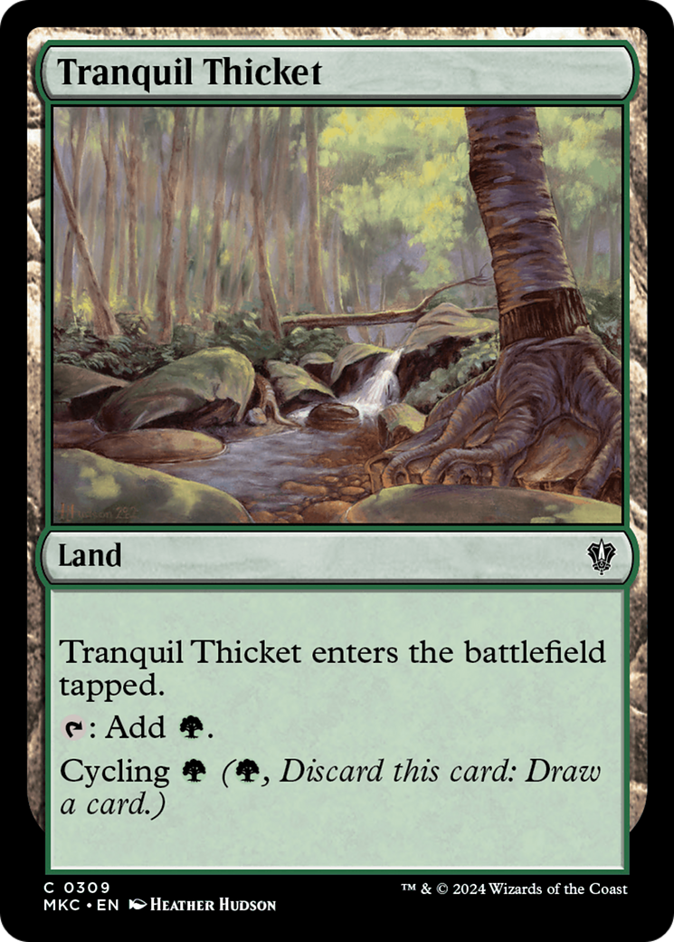 Tranquil Thicket (MKC-309) - Murders at Karlov Manor Commander - Premium MTG Single from Wizards of the Coast - Just $0.25! Shop now at Game Crave Tournament Store