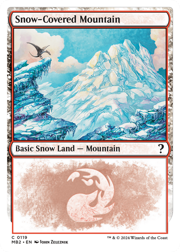 Snow-Covered Mountain (MB2-119) - Mystery Booster 2: (snow) - Premium MTG Single from Wizards of the Coast - Just $2.45! Shop now at Game Crave Tournament Store