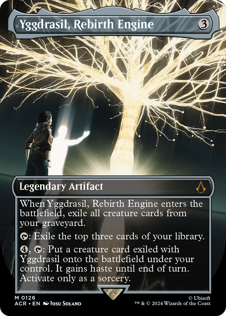 Yggdrasil, Rebirth Engine (ACR-126) - Assassin's Creed (Borderless) Foil - Premium MTG Single from Wizards of the Coast - Just $8.32! Shop now at Game Crave Tournament Store