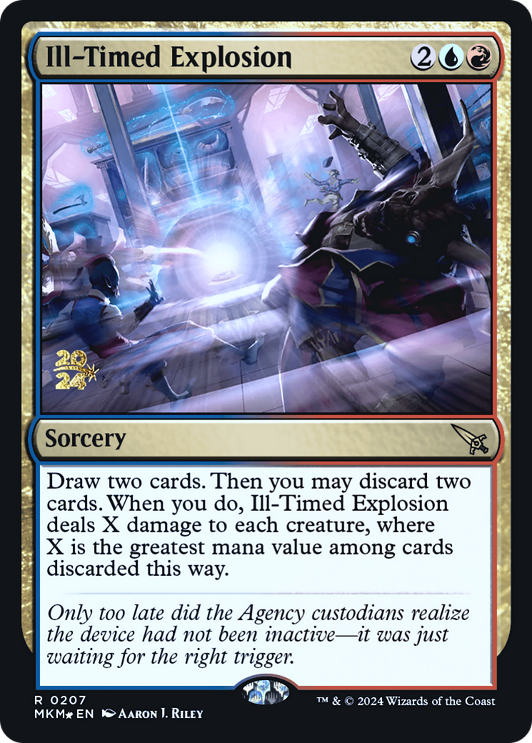 Ill-Timed Explosion (PMKM-207S) - Murders at Karlov Manor Promos Foil - Premium MTG Single from Wizards of the Coast - Just $0.50! Shop now at Game Crave Tournament Store