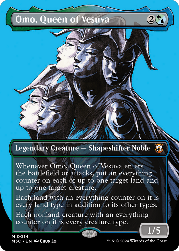 Omo, Queen of Vesuva (M3C-014) - Modern Horizons 3 Commander: (Showcase) (Borderless) - Premium MTG Single from Wizards of the Coast - Just $0.70! Shop now at Game Crave Tournament Store
