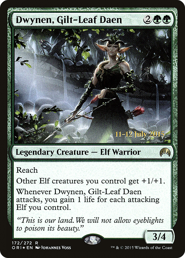 Dwynen, Gilt-Leaf Daen (PORI-172S) - Magic Origins Promos Foil