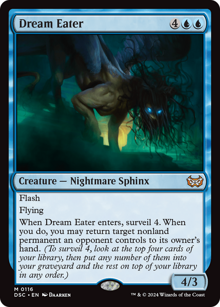 Dream Eater (DSC-116) - Duskmourn: House of Horror Commander - Premium MTG Single from Wizards of the Coast - Just $0.25! Shop now at Game Crave Tournament Store