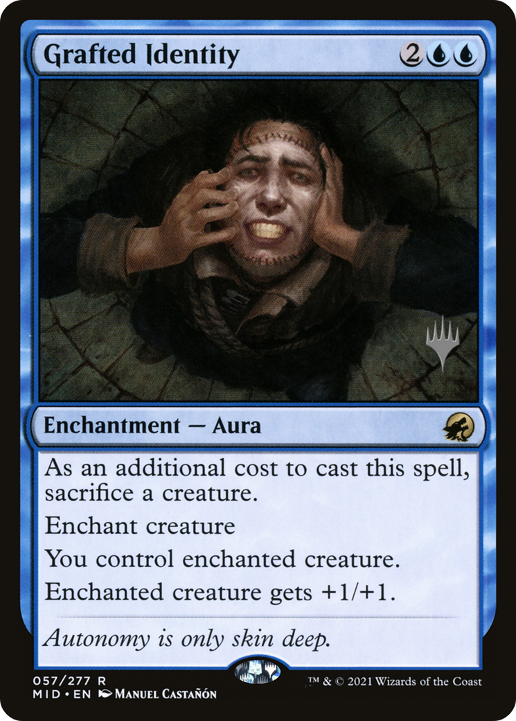 Grafted Identity (PMID-57P) - Innistrad: Midnight Hunt Promos - Premium MTG Single from Wizards of the Coast - Just $0.08! Shop now at Game Crave Tournament Store