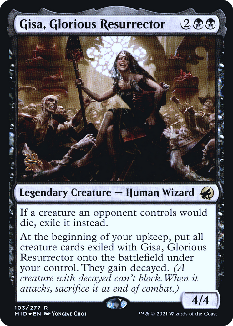 Gisa, Glorious Resurrector (PMID-103S) - Innistrad: Midnight Hunt Promos Foil - Premium MTG Single from Wizards of the Coast - Just $3.25! Shop now at Game Crave Tournament Store