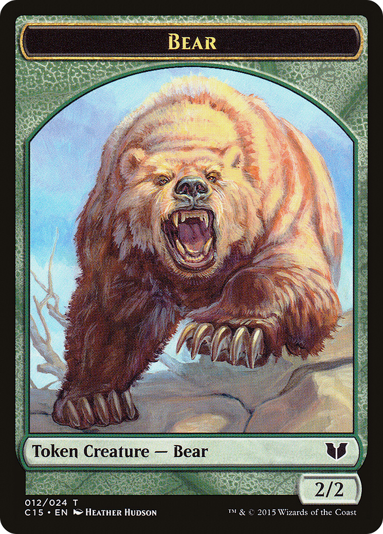 Bear (TC15-012) - Commander 2015 Tokens