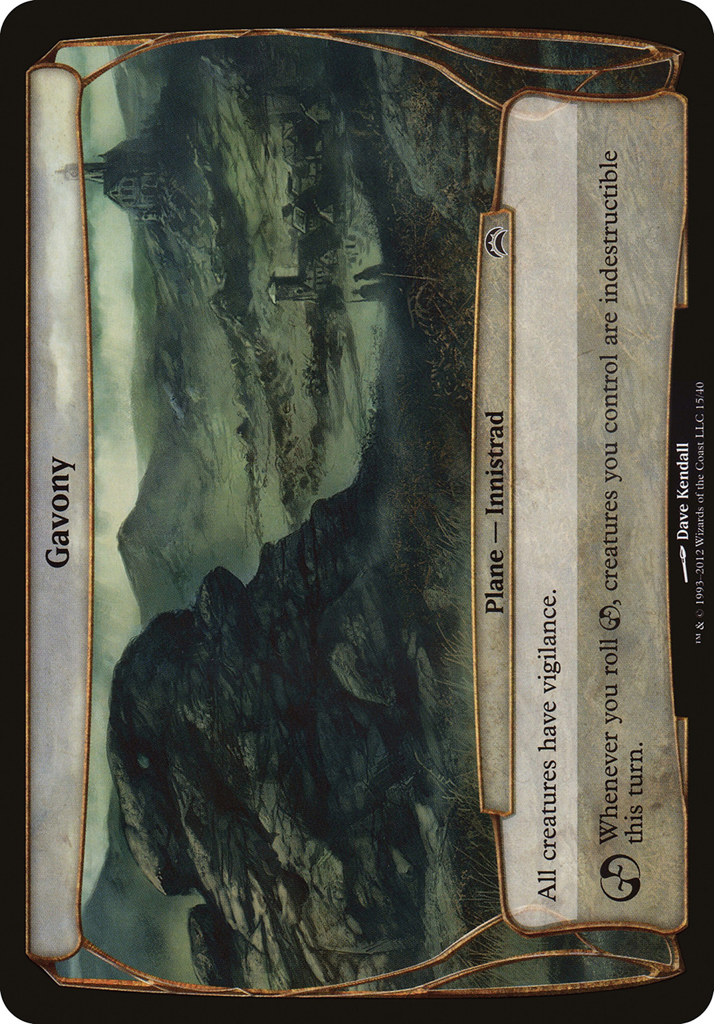 Gavony (OVER-015) - Planechase 2012 Planes Foil