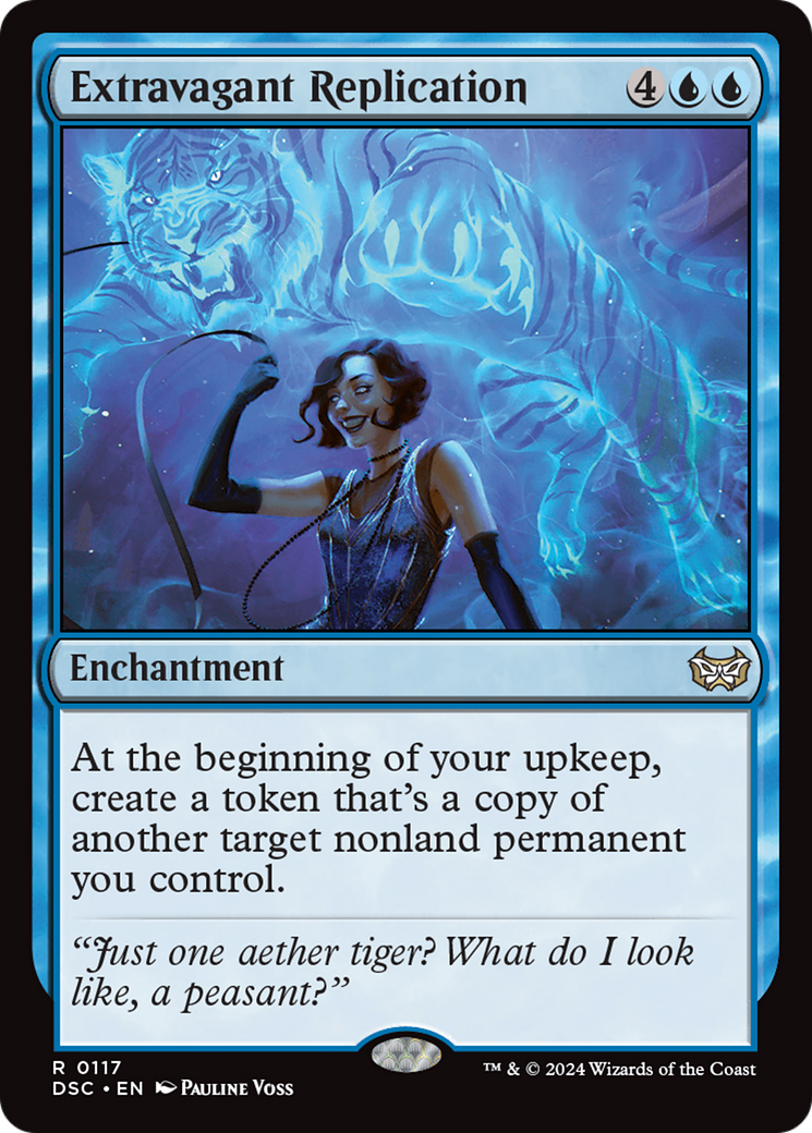 Extravagant Replication (DSC-117) - Duskmourn: House of Horror Commander - Premium MTG Single from Wizards of the Coast - Just $0.26! Shop now at Game Crave Tournament Store