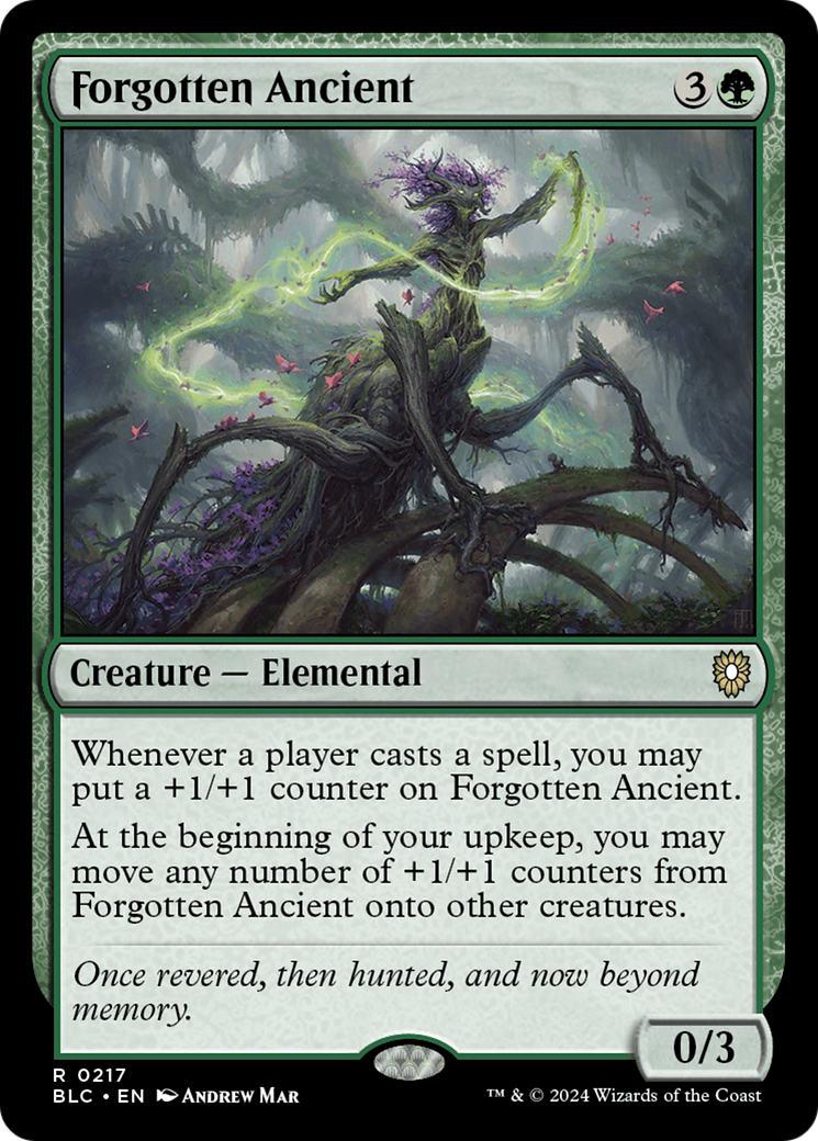 Forgotten Ancient (BLC-217) - Bloomburrow Commander - Premium MTG Single from Wizards of the Coast - Just $0.41! Shop now at Game Crave Tournament Store